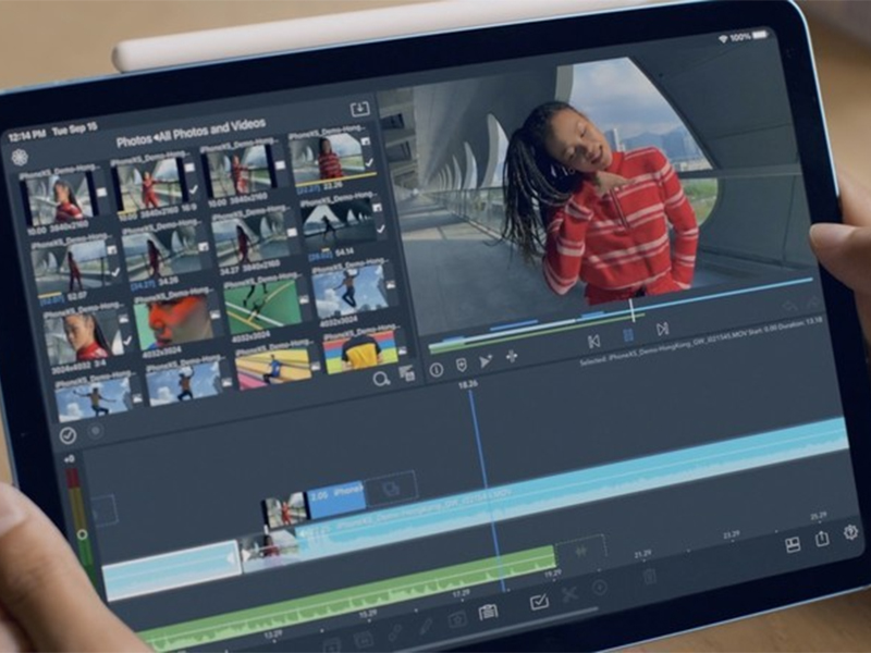 Dựng phim tr&ecirc;n iPad Air 4